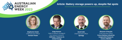 Battery storage powers up despite flat spots